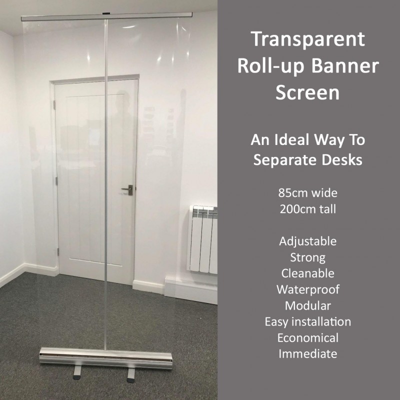 Transparent Roll-up Banner Screen