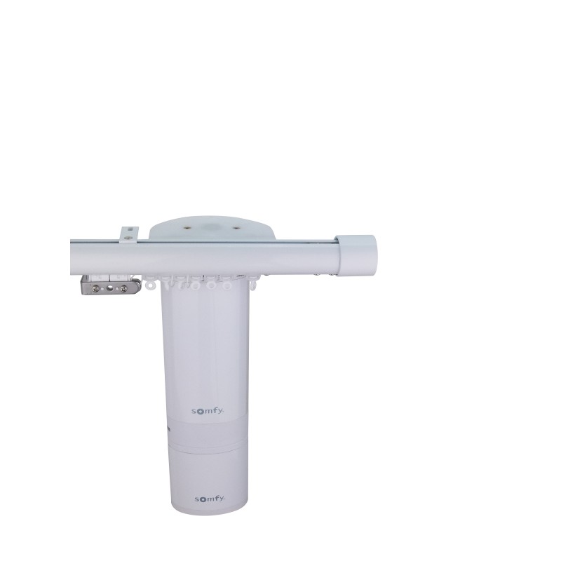 Ripple Curtain Pole - White