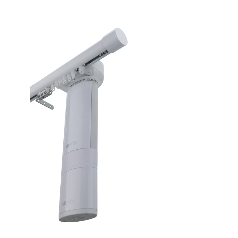 Ripple Curtain Pole - White